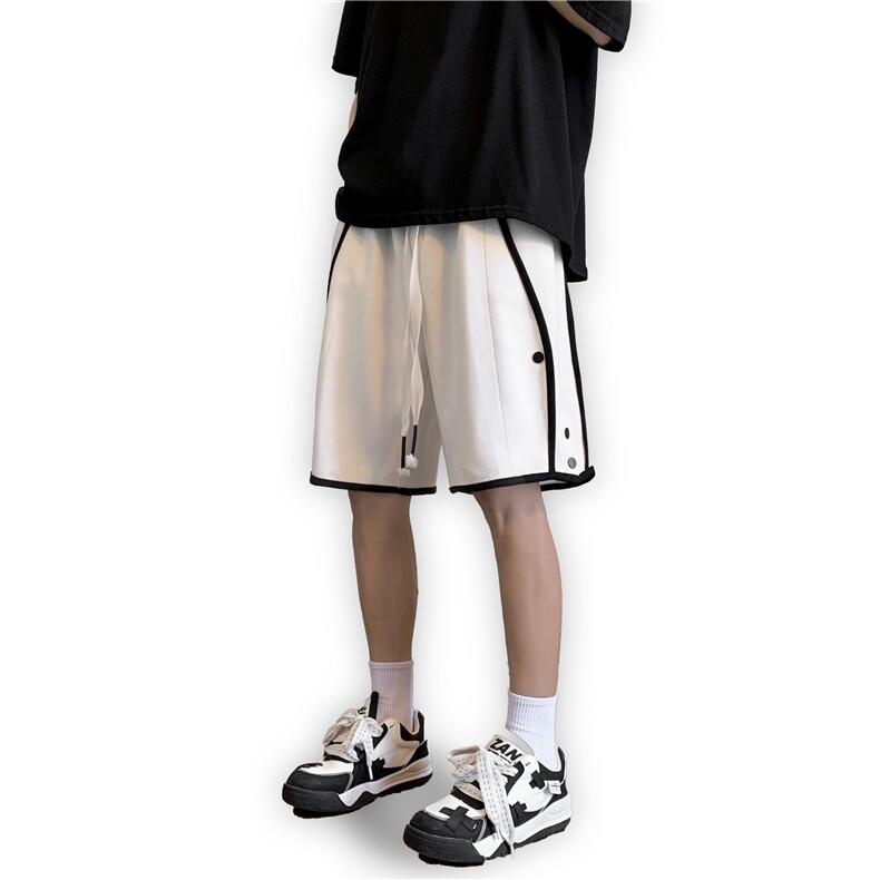排扣篮球短裤男士夏季男生纯棉宽松运动休闲裤DK320-P40,男装牛仔裤,电商A128