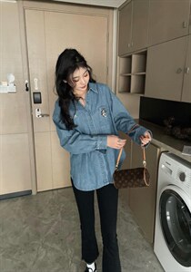 牛仔衬衣图片