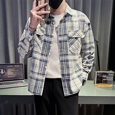 新款社会小伙秋冬男加厚寸衫型夹克男店主棉外套JK827-P68控98，男装夹克，星座301B-1