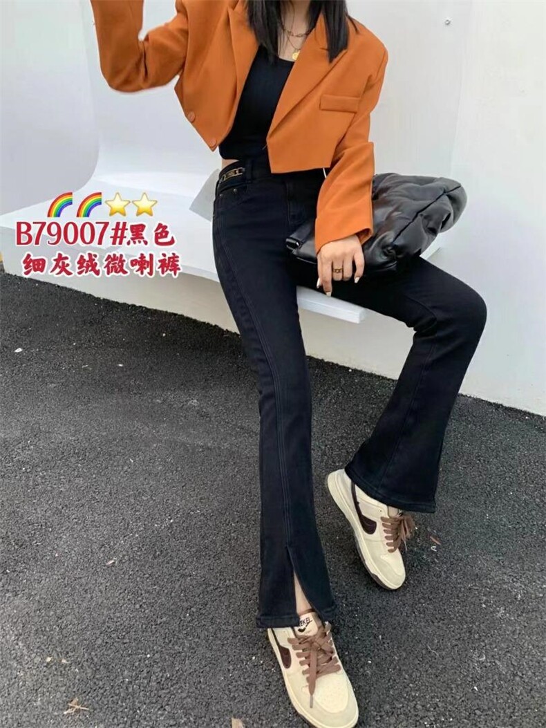 加绒喇叭裤，其它，QZFF 秋子风帆