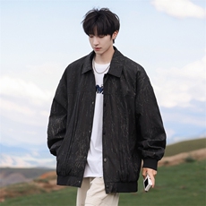 G0120-P82秋季新款日系cityboy肌理感翻领宽松夹克，男装夹克，星座109