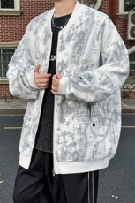 JK5063/P65秋装新款不起球不掉色卫衣男夹克棒球服宽松大码外套，男装夹克，电商A141