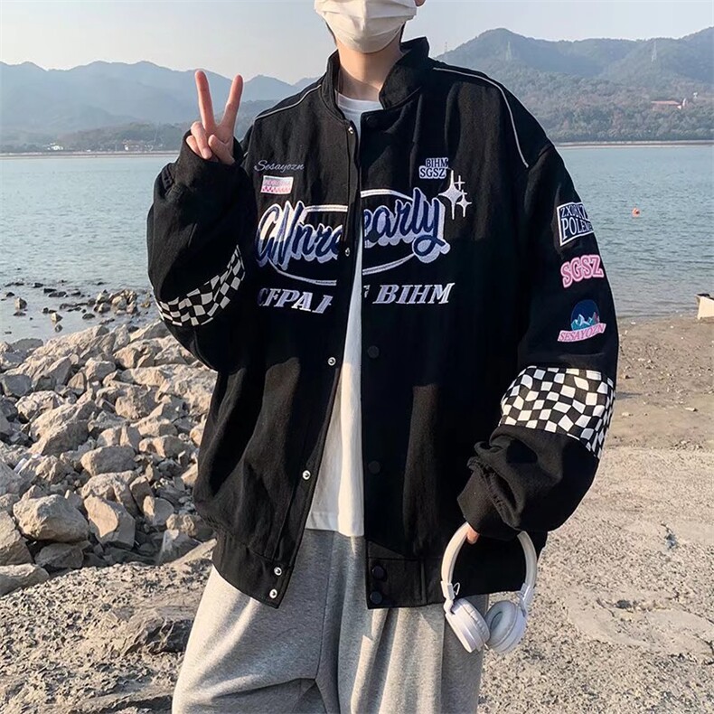 潮流夹克潮男春季刺绣棒球服HY13P65,男装夹克,星座1116-2