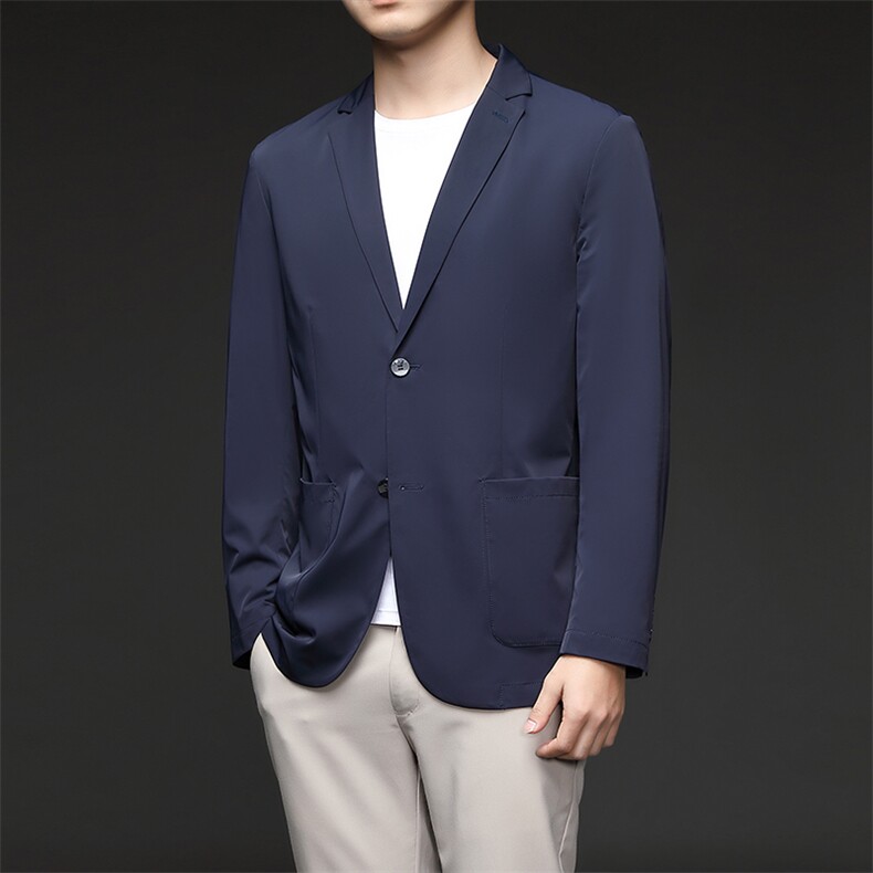 D332707秋冬新款男士西服薄款商务休闲男装外套通勤外衣，男装西服，电商B360
