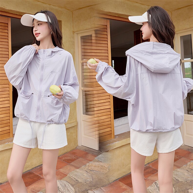 现货2025夏装新款触肤即凉体感降温防晒衣，女装防晒衣，慕依路