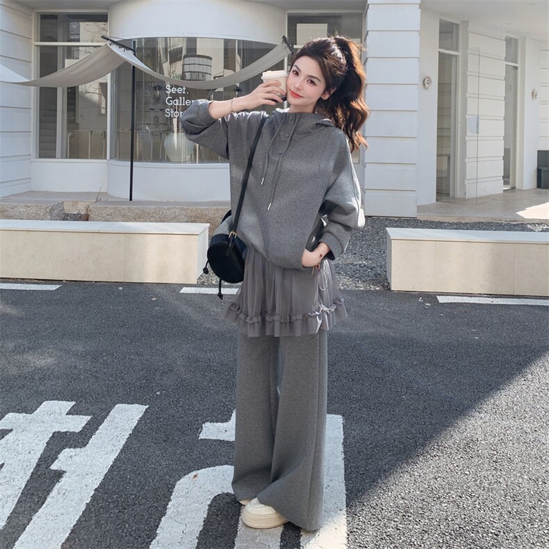 现货！26春新款运动套装蕾丝拼接休闲2D044-2709-P170-K278,女装套装/套裙,2D044