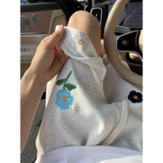 B221美式ins宽松刺绣小花休闲短裤五分裤LK25544-特P25控58.8，男装牛仔裤，电商B221