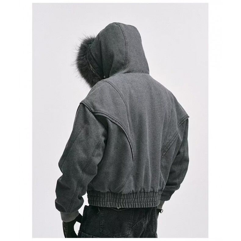 网图慎用品质版连帽加绒可脱卸毛领棉服棉衣XZ212-QW2707-P190,男装棉衣,星座212