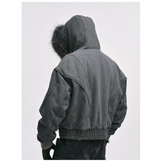 网图慎用品质版连帽加绒可脱卸毛领棉服棉衣XZ212-QW2707-P190，男装棉衣，星座212