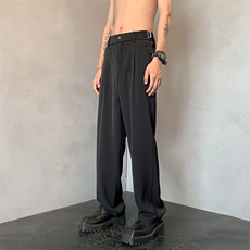 西裤男垂感高级感西装裤子痞帅潮牌宽松休闲裤XZ211-1-K2326-P55，男装西服套装，星座211-1