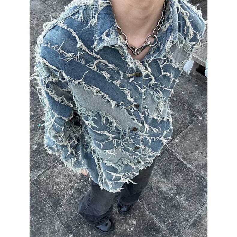 宽松型常规款方领春秋冬潮流美式复古外套男春秋季长袖J2227,男装夹克,星座1116A（原606A-3）