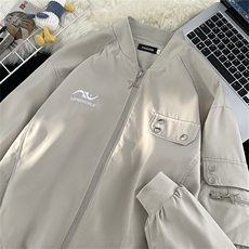 A880-P50高街ins潮牌情侣棒球服秋季新款飞行员机能风夹克外套男，男装夹克，星座512-6