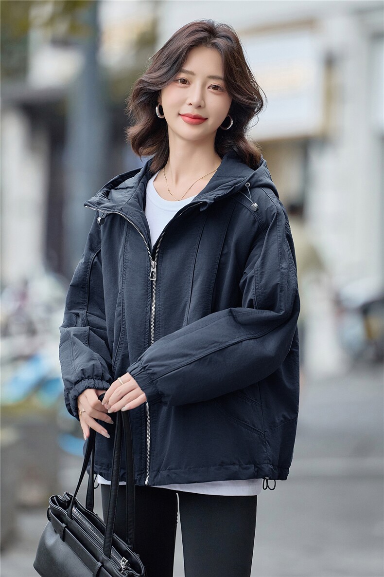 2025年冬季休闲连帽派克服,女装派克服,文熹诺