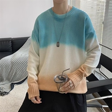 美式街头设计感圆领毛衣男慵懒风休闲针织衫GM64P38，男装针织衫/毛衣，星座1116-2