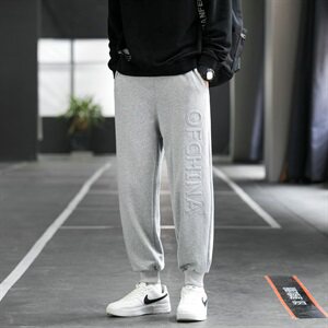 潮牌休闲裤子男潮牌束脚裤篮球百搭宽松运动卫裤DF22T图片
