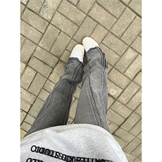 自家图，cleanfit裤子男款秋冬侧拉链显瘦显高牛仔裤-KZA50-P60，男装牛仔裤，星座1007（原301D）