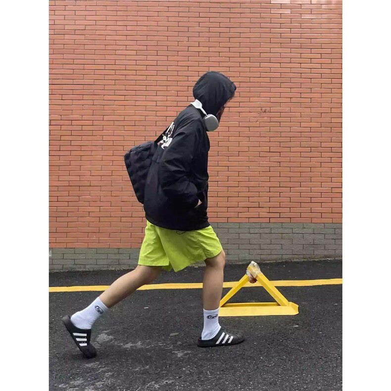 美式街头不过膝四分运动短裤男女复古休闲高腰宽松潮牌速干工装裤,男装牛仔裤,星座218-1（原230）