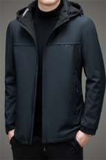 BAMJ-9617钱塘2020-2冬季新款商务休闲中年男士连帽羽绒服P155，男装羽绒服，钱塘207-2