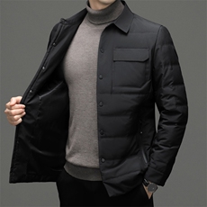 CSYR22077钱塘2020-2冬季厚款商务休闲中年男士简约羽绒服P190，男装羽绒服，钱塘207-2