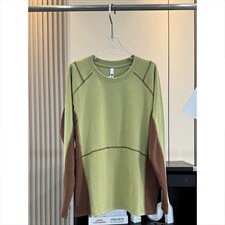 高品春季德绒拼色哈苏线长袖软糯舒适打底衫男女A1350-P53，男装T恤，星座1505