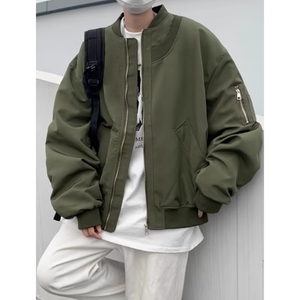 棒球服外套男秋季美式潮牌复古高级感宽松飞行员夹克图片