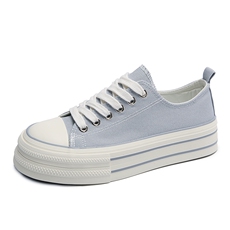 ins韩版帆布鞋女2024夏季新款百搭学生透气厚底板鞋休闲鞋女，女鞋帆布鞋，星座1407-3