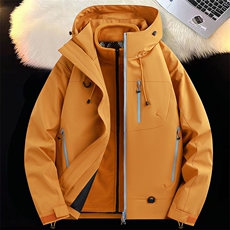 机能冲锋衣情侣外套登山服三合一加厚户外工装连帽夹克H7870-P85，男装夹克，星座1403B