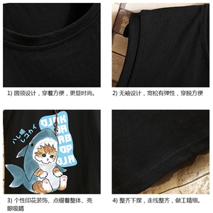 BX25217-P20 港风运动汗背心男大码汗衫男无袖T恤男 砖墙图片