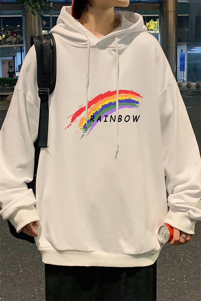 WY2064-P35加绒款-P40纯棉连帽卫衣男大码运动帽衫宽松薄外套男,男装卫衣,电商A040