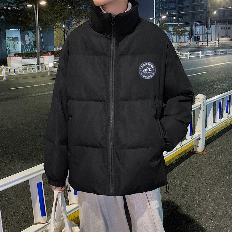 秋冬新款韩版加绒加厚保暖立领宽松棉服外套男MY2050P95控118,男装棉衣,电商A268A