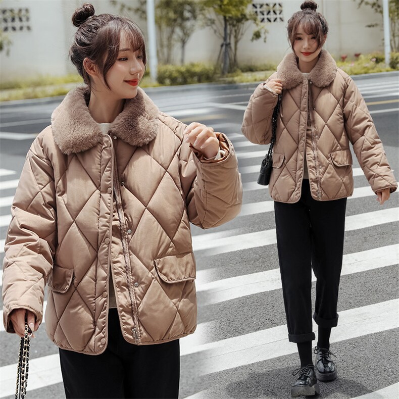 ins港风羽绒服秋冬季韩版小个子宽松羊羔毛加厚棉衣外套女C402-90,男装羽绒服,星座911-2(原星座613-2）