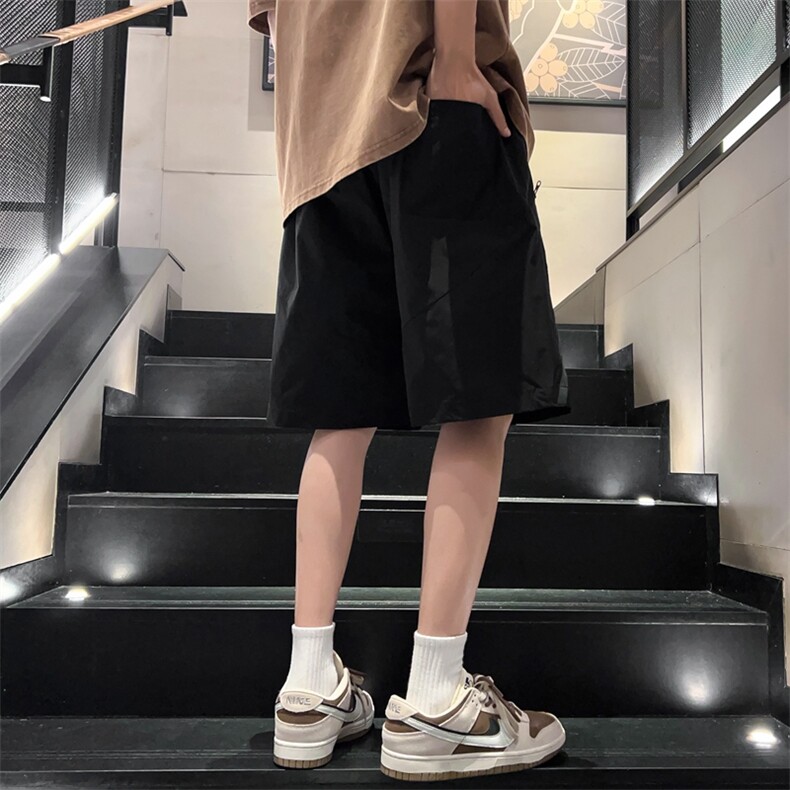 夏季工装短裤大口袋设计感宽松潮阔腿休闲裤男装A406K609特P38,男装牛仔裤,星座309（原A406）