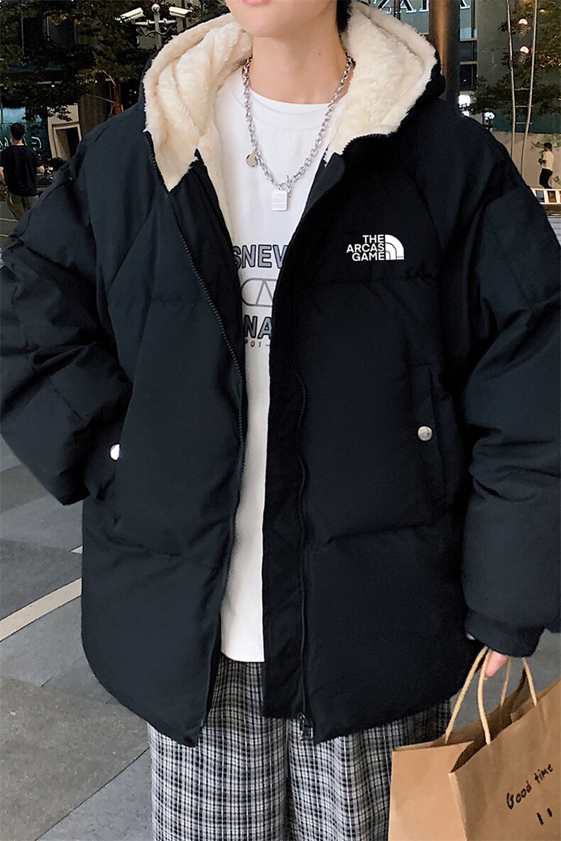 MY16232-P100加厚加绒连帽棉衣男大码棉服男面包服男,男装棉衣,电商A040