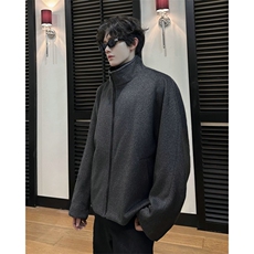 加棉加厚cleanfit立领短款拉链毛衣大衣夹克504-F30-P75控108，男装毛呢大衣，星座504