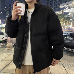 2024秋冬新款潮牌炸街宽松休闲立领鹿皮绒棉衣男 A436-0318-P85图片