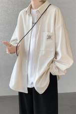 衬衫男秋季新款港宽松灯芯绒长袖衬衣CS025-P38(现货），男装衬衫，星座214-3