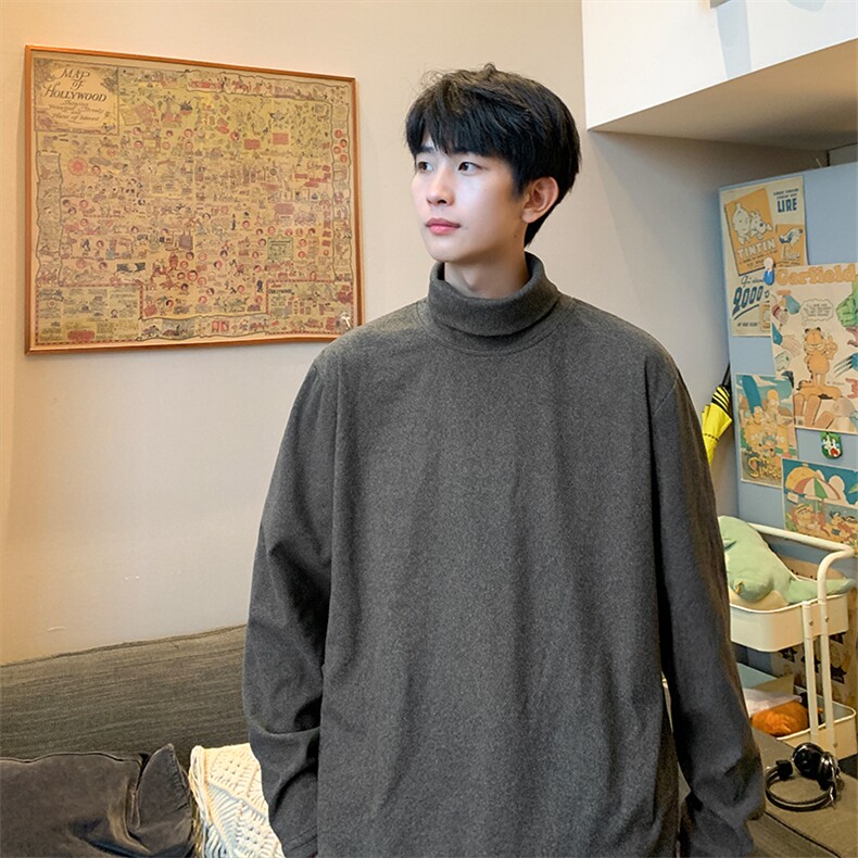 神！！8XL-M打底衫男秋冬德绒高领T恤特大码长袖TBG1102P35控55,男装T恤,电商D206-1