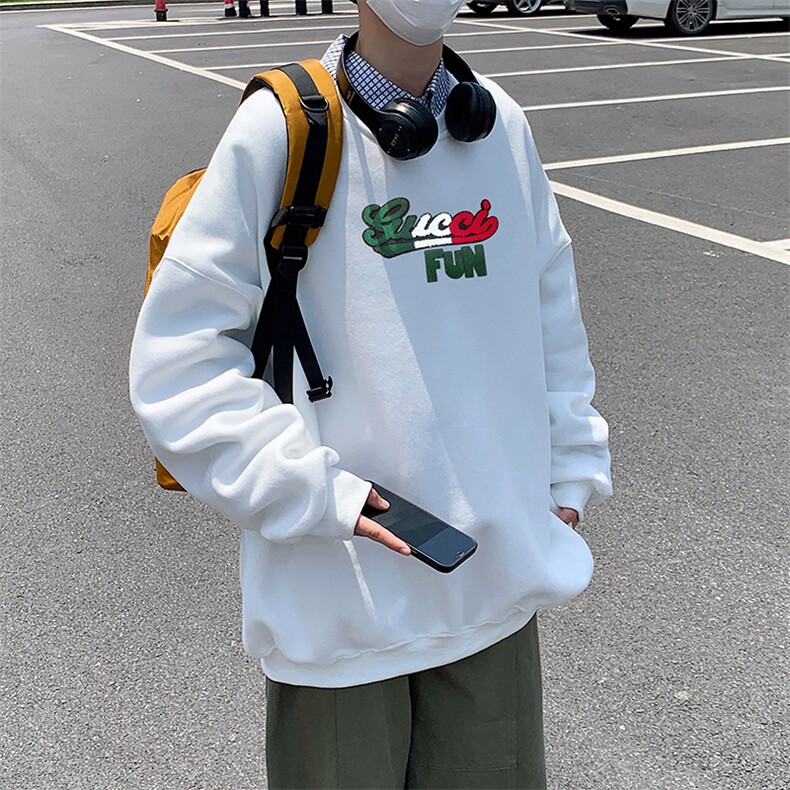 21秋季新款男士卫衣港风ins韩版潮流宽松百搭WY306P40限58，男装卫衣，电商A089-1