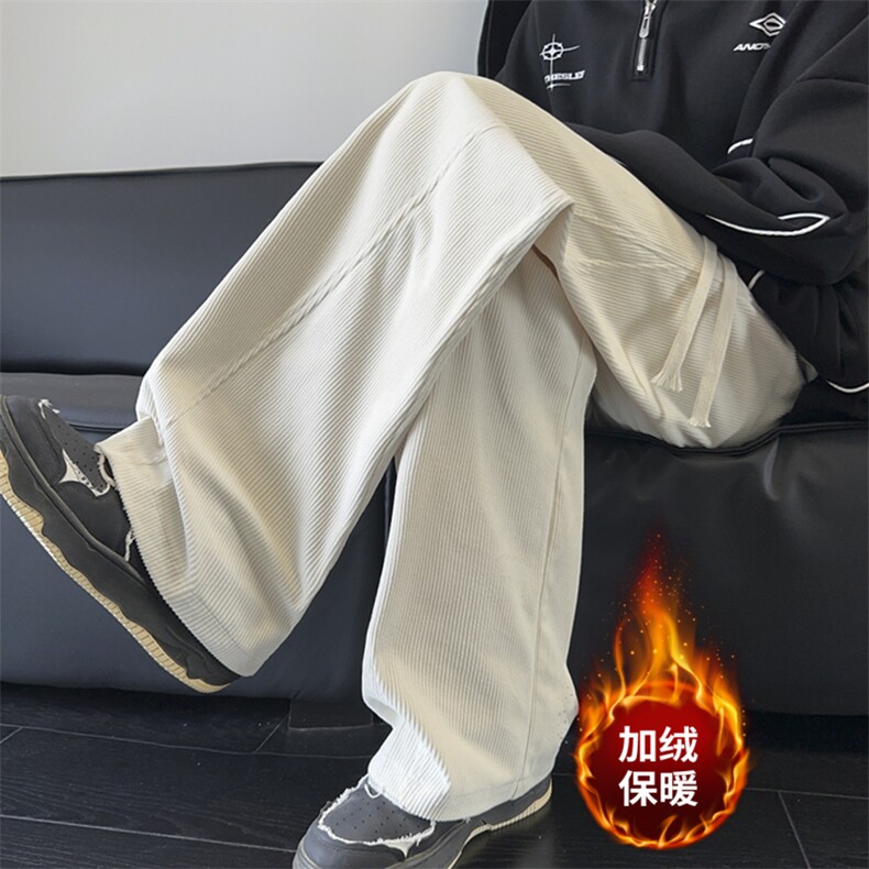 加绒休闲裤男宽松灯芯绒弯刀裤K3657-P45加绒P55控68加绒控78,男装卫衣,星座209-2