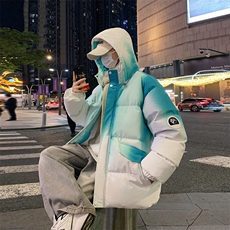 1506-1/M23621/P124渐变色棉服男款冬季情侣款面包服袄子学生外套，男装棉衣，星座1506-1