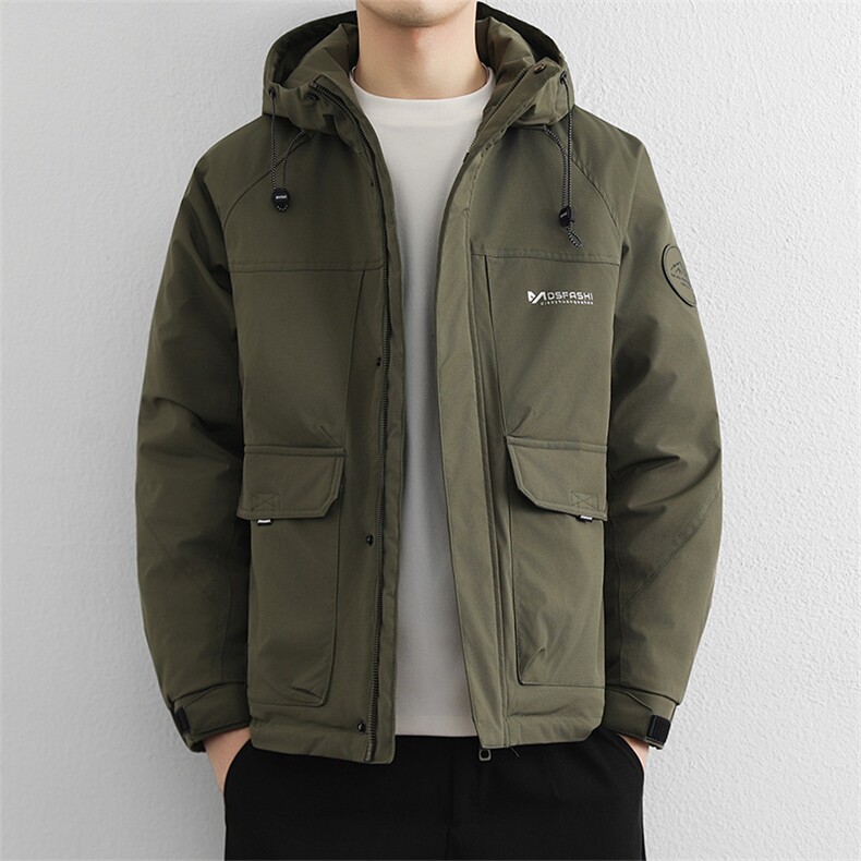 美式复古高充绒冬季棉服男2025新款潮牌御寒保暖机能风工装外套,男装棉衣,星座914