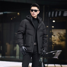 男装羽绒服YR8612新品主推95绒帽款面包服雪*飞活帽斜纹提花面料，男装羽绒服，钱塘207-1