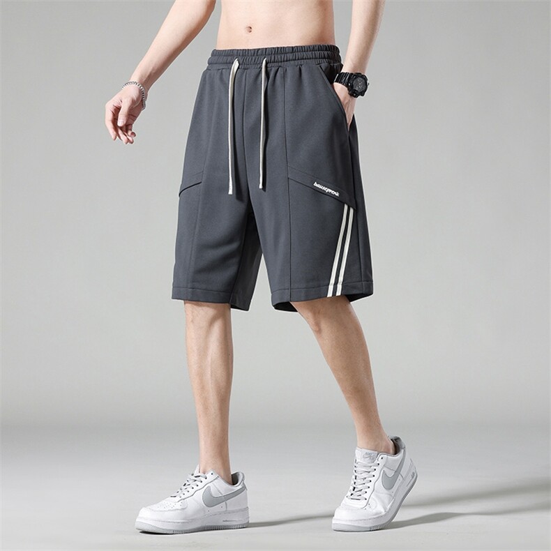 DD6858P29灰纸景百搭沙滩篮球大码宽松户外时尚休闲夏季短裤男图片