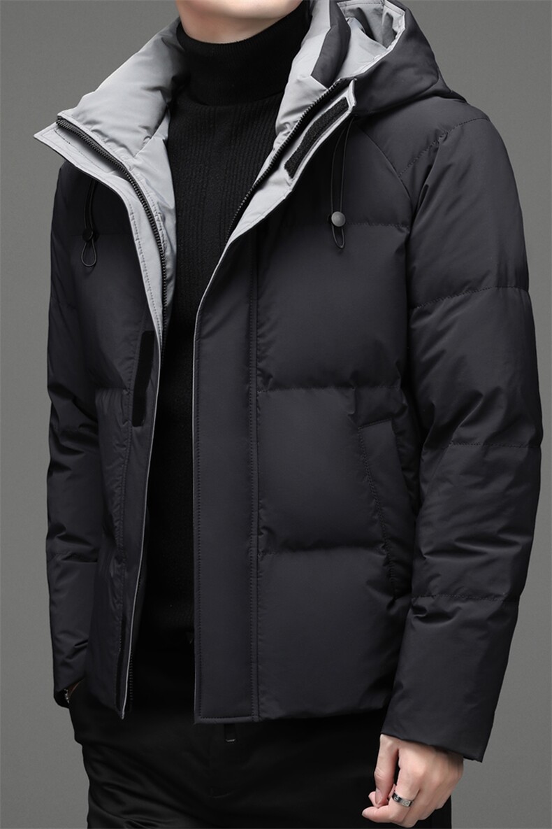 冬季新款中年男连帽羽绒服男爸爸冬装休闲款外套YL8820122-P260，男装羽绒服，电商B212（原钱塘6029）