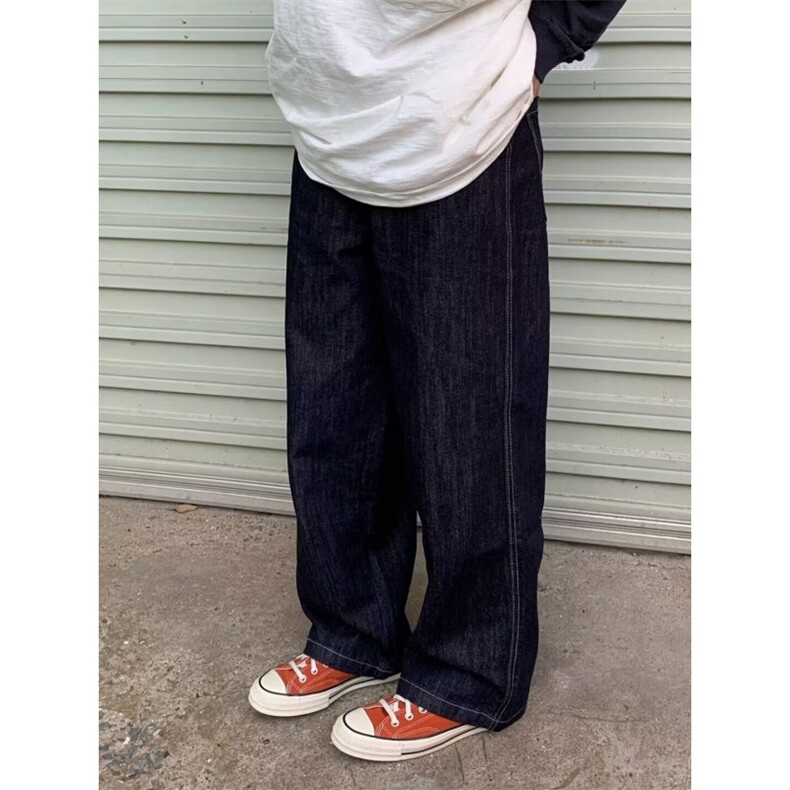1506-1/K7691/P40个性字母牛仔裤嘻哈ins潮高街潮流痞帅长裤男女,男装牛仔裤,星座1506-1