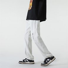 B221美式ins高街小众拉链休闲直筒牛仔裤LK23007-P60控78，男装牛仔裤，电商B221