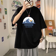 DX17235-P20纯棉短袖t恤男大码半袖打底衫宽松体恤衫海报风，男装T恤，电商A040