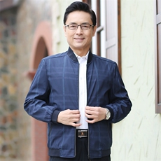 大货主推款516/P65爸爸装外套男中年男装夹克休闲商务春秋款，男装夹克，星座1216（原钱塘722）