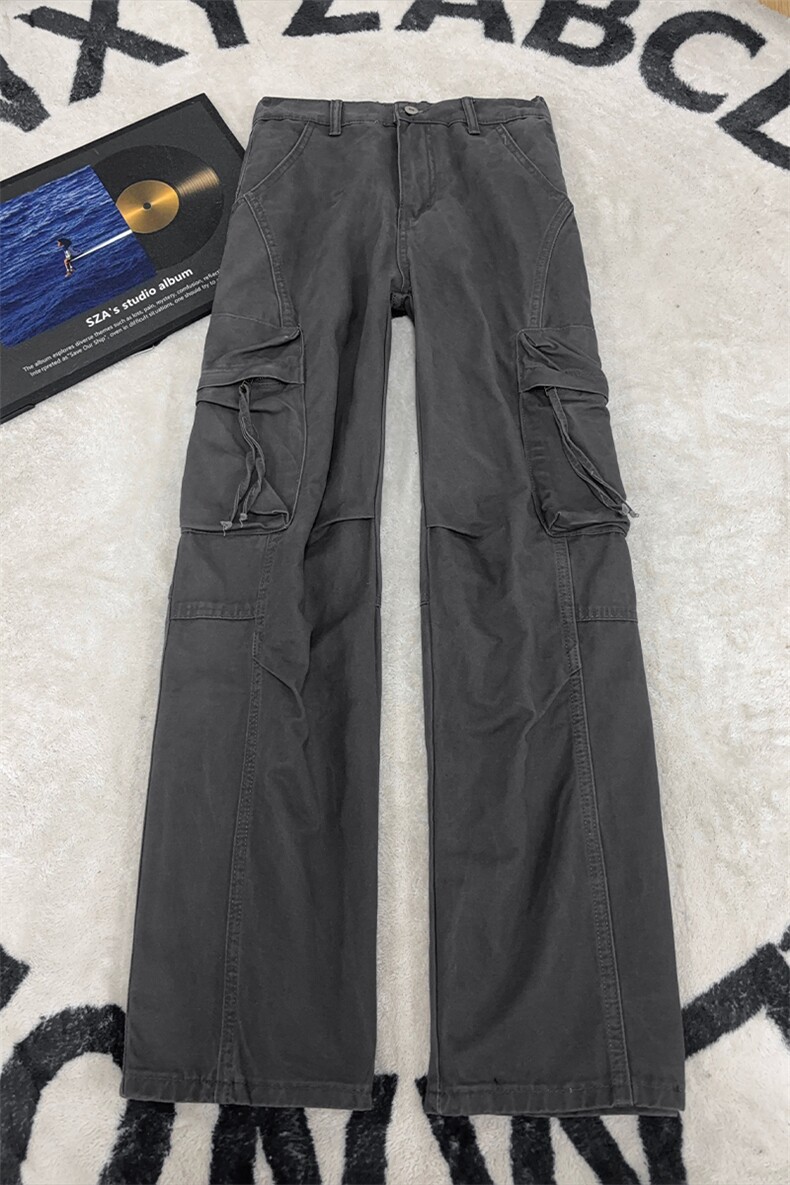 B221美式ins高街洗褪书包袋工装休闲牛仔裤LK26651-特P60控108,男装牛仔裤,电商B221