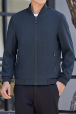 B-N9715男士2024年秋季新款长袖中老年爸爸装外套棒球领夹克外套，男装夹克，电商B360